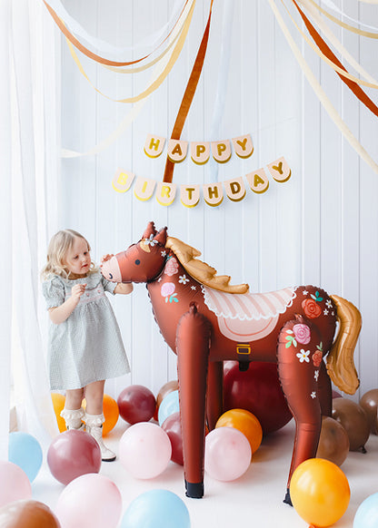 Foil balloon horse, 110 x 126 cm, mix