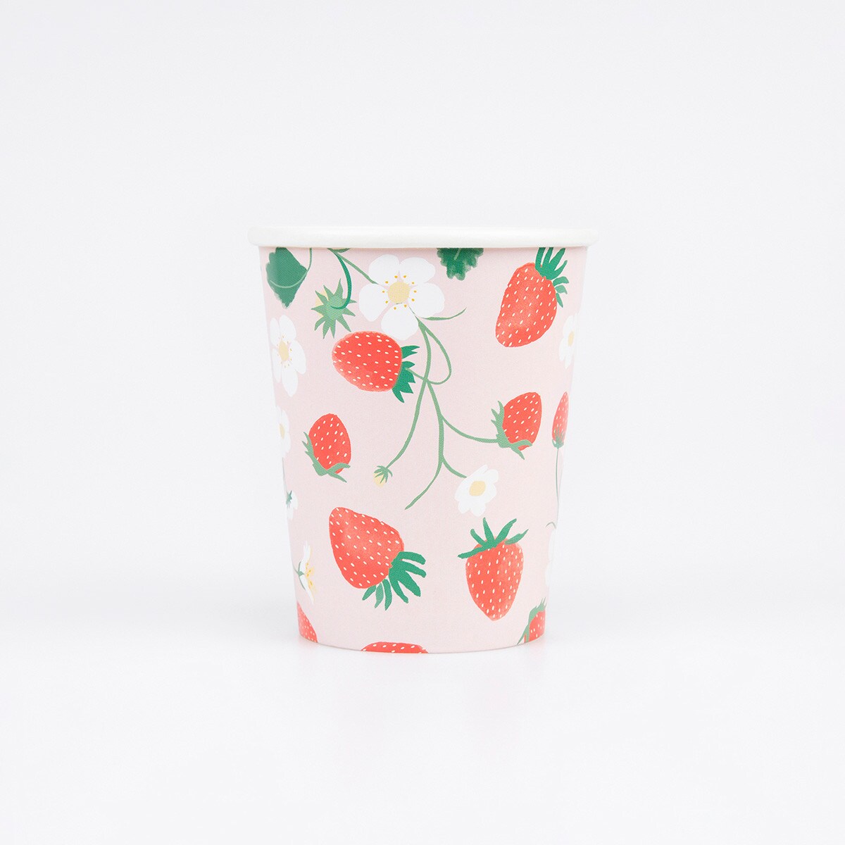 Strawberry Pattern Cups (x 8)