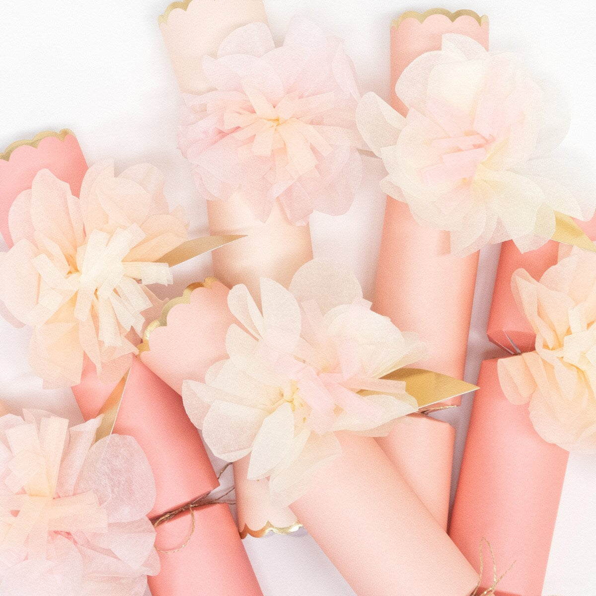 Tissue Floral Crackers (x 6)
