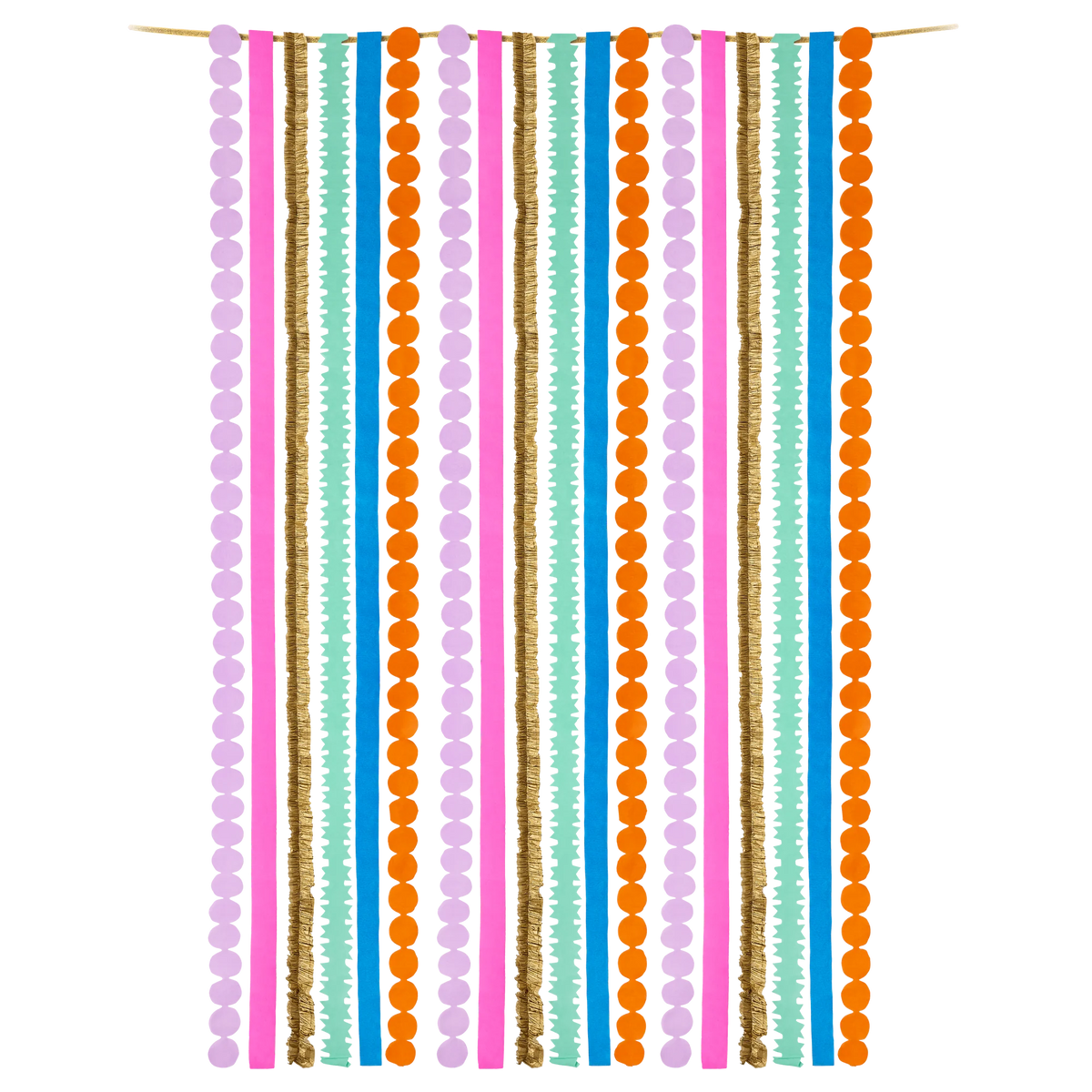 Multicolored Party Streamer Set