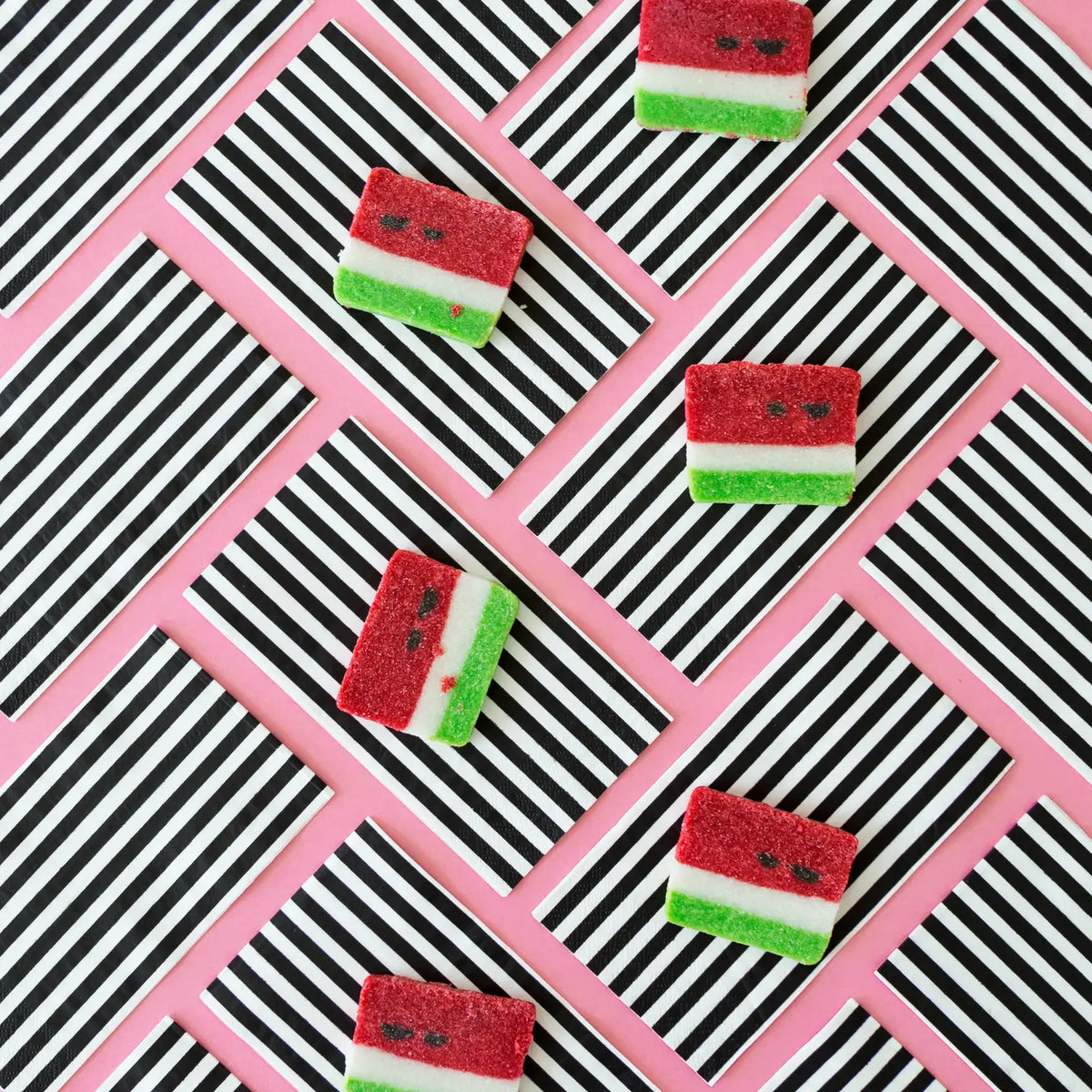 Black and White Striped Guest Napkins - 16 Pk.