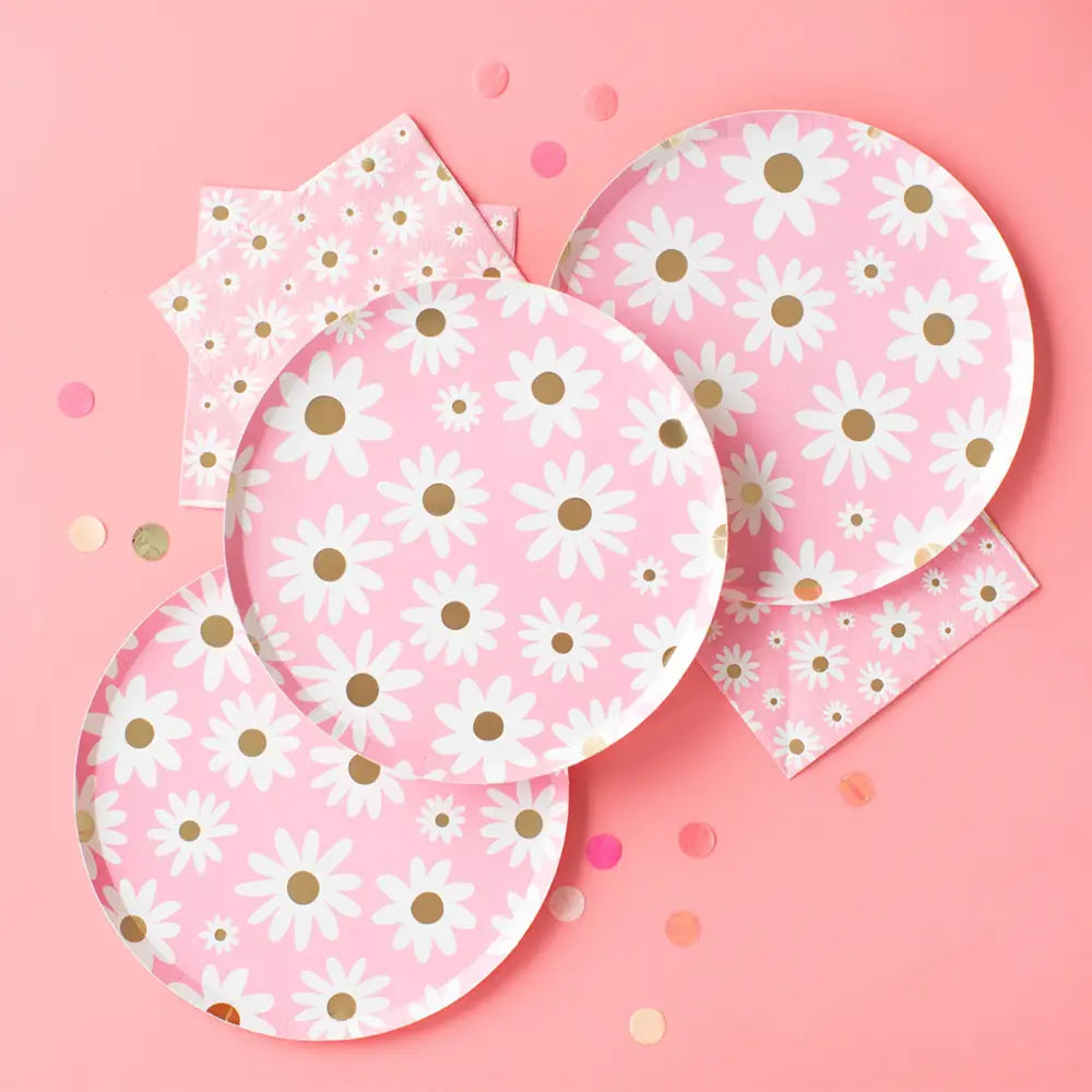 Peace & Love Daisy Large Napkins - 16  Pack