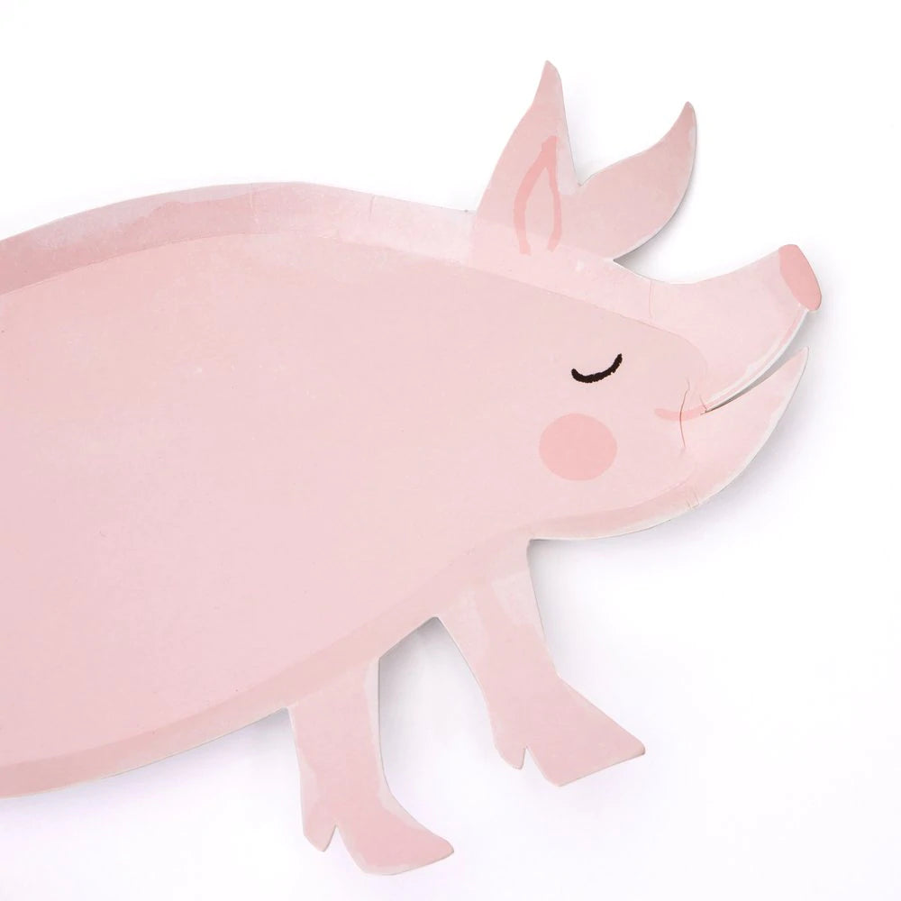 On The Farm Pig Plates