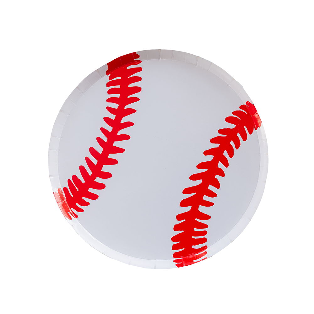 Good Sport Small Baseball Plates - 8 Pk.